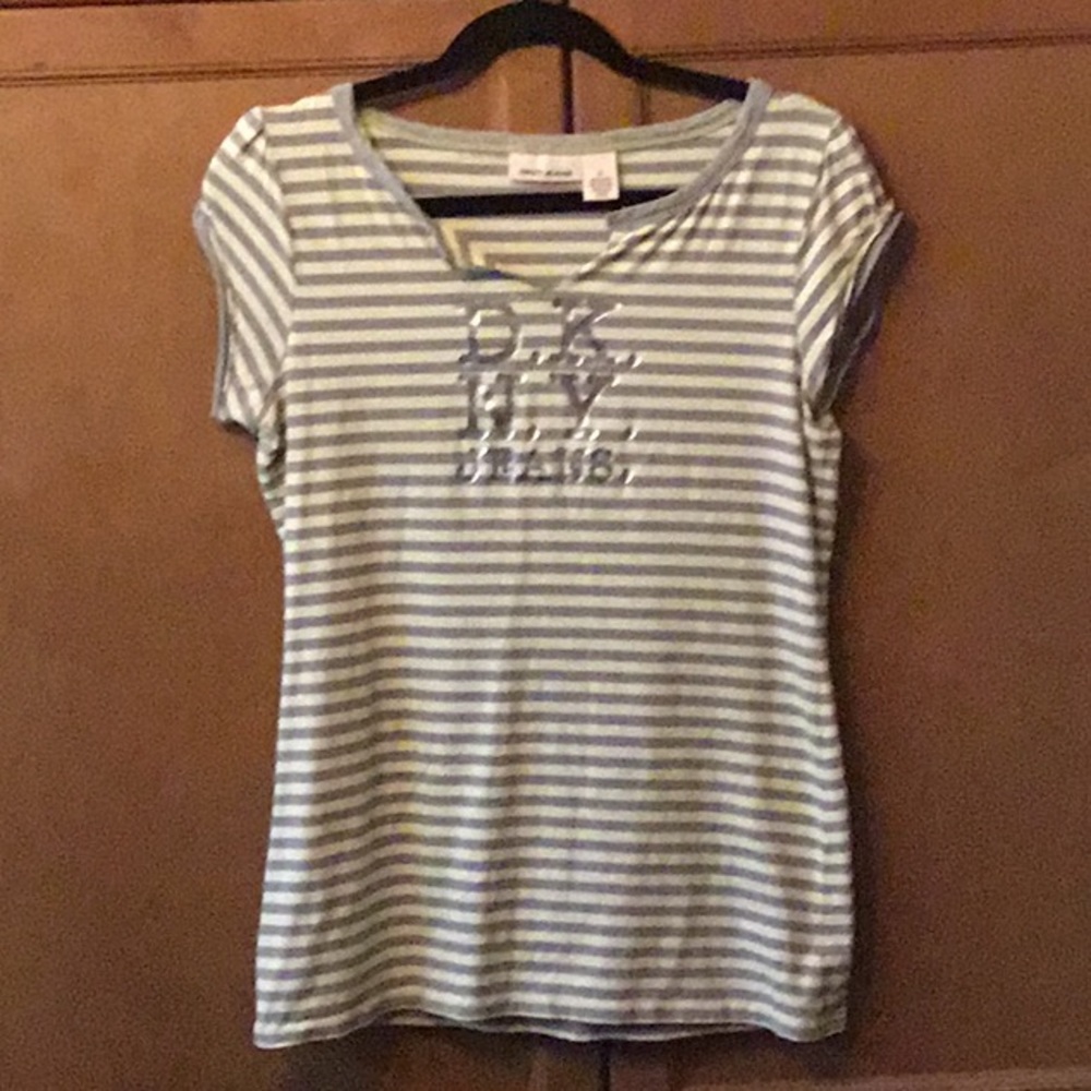 Very Cute DKNY Striped Short Sleeved Shirt